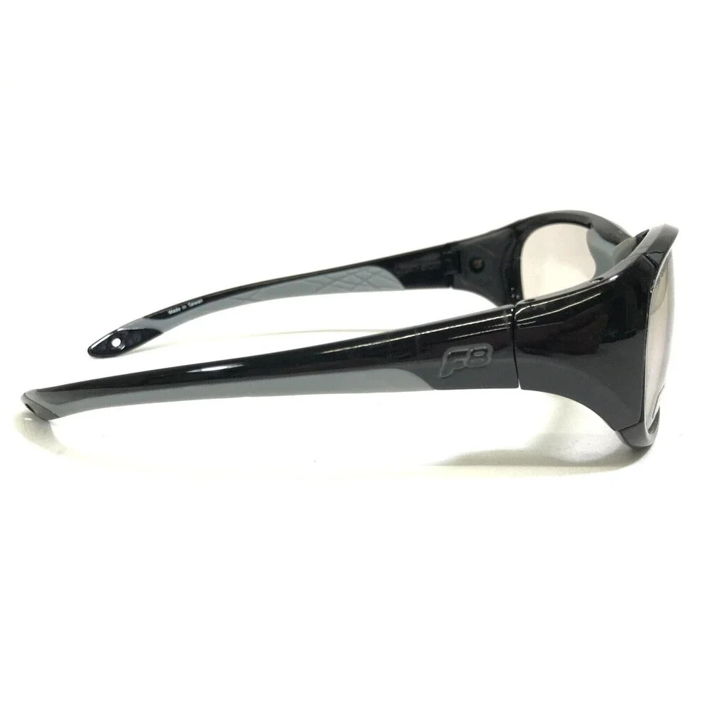 Rec Specs Athletic Goggles Frames ALL PRO 203 Polished Black Gray Wrap 60-19-133